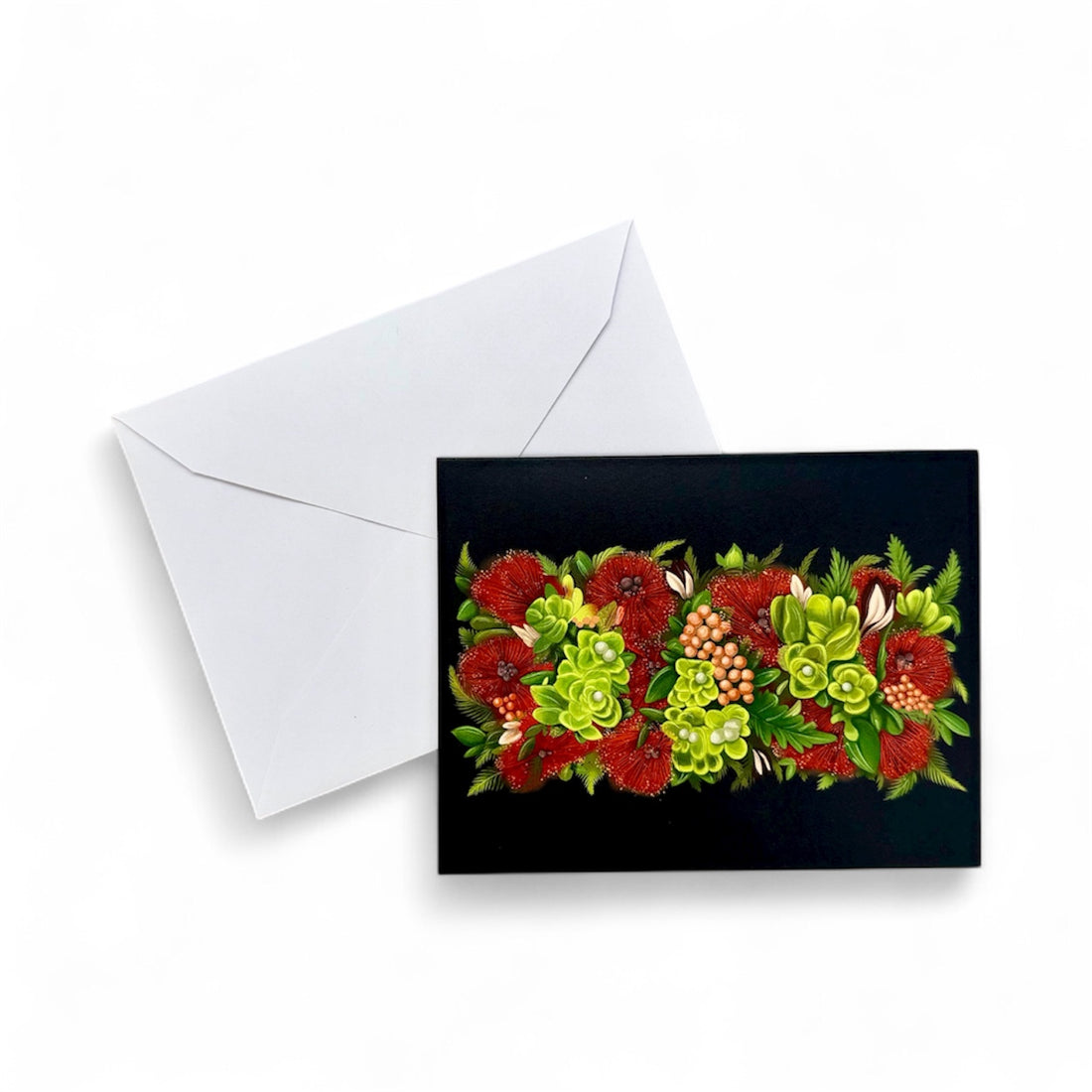 LEI PO'O LEHUA GREETING CARD