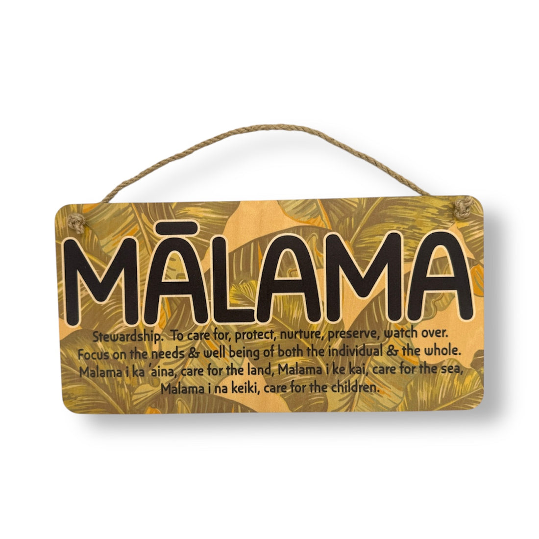 MALAMA WOOD SIGN