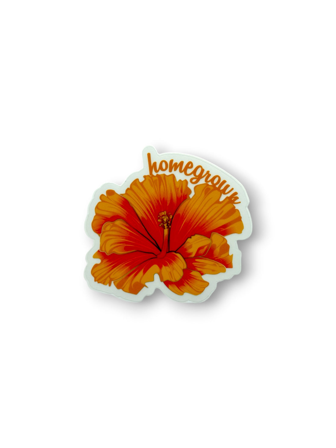 YELLOW HIBISCUS STICKER