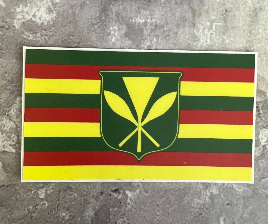 STICKER KANAKA MAOLI FLAG